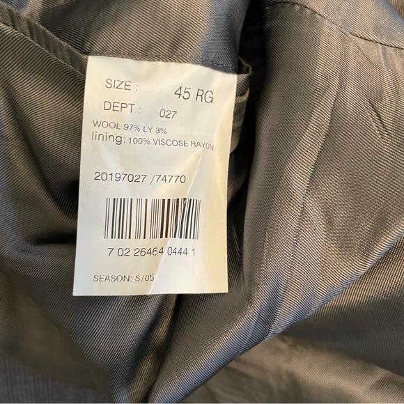 Brooks Brothers 346 Stretch Men Wool Blend Gray Glen Check 45R Blazer Sport Coat - Picture 6 of 10